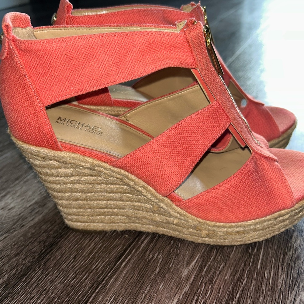 Michael Kors Coral Wedge Sandals